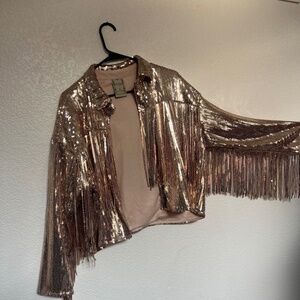 Rose Gold Sequin Jacket